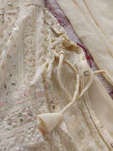 Elegant Cream Sharara Suit Set