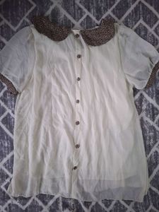 Chic White Pleated Tunic Top