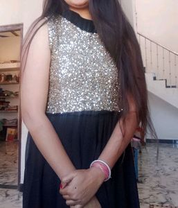 Sparkly Gold Sequin Party Dress
