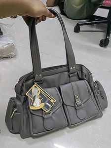 Stylish Grey Handbag