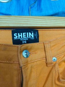 Orange Wide-Leg Jeans