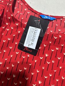 Red Printed Kurti