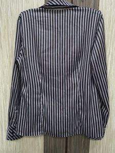 Chic Striped Button-Down Shirt