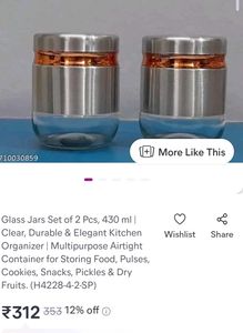 Glass Spice Storage Jars