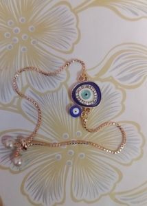 Evil Eye Bracelet with Pearls