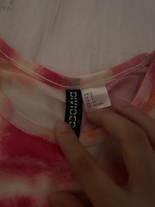 H&amp;M Tie and Dye Mesh Dress