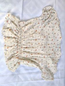 Floral Print Peplum Top
