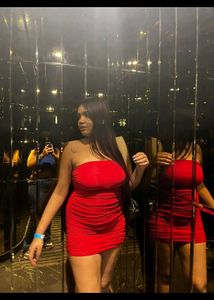 Stunning Red Strapless Bodycon Dress
