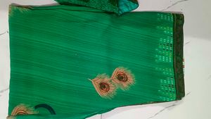 peacock saree