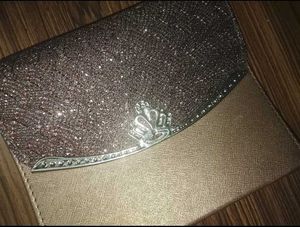 Sparkly Crown Clutch Bag
