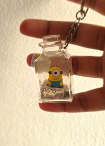 Minion Keychain in a Bottle