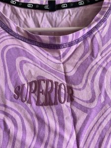 Purple Swirl Graphic Tee