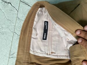 Max Men's Khaki Casual Pants