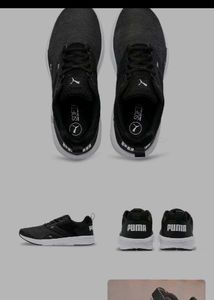 Puma Grey Knit Sneakers