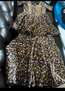 Boho Floral Print Kurta Set