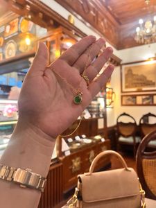 Elegant Green Gemstone Necklace