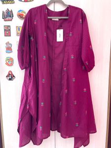 Westside Utsa Purple Cotton Shrug