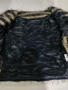 Striped Fuzzy Knit jacket size 34 to 36