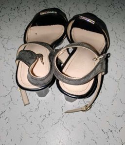 Elegant Black Heels with Ankle Strap