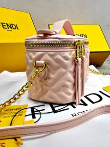 FENDI MONOGRAM QUILTED VANITY NAPPA BAG* WD BOX