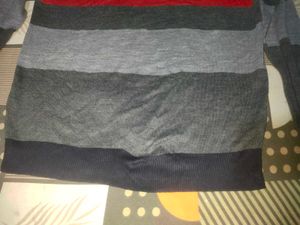 Striped V-Neck Sweater