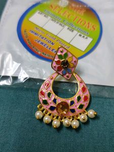 Enamel Meenakari Drop Earrings