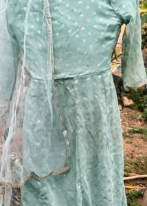 Beautiful Teal Kurta Set with Dupatta