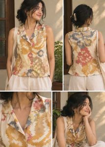 Cute Retro Printed Vest Top