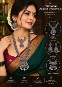 Traditional Oxidized Jewellery Set