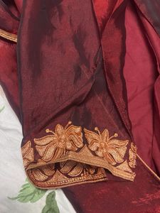 Elegant tilla embroidery dress material