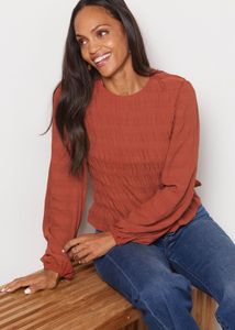 Chic Smocked Long Sleeve Top