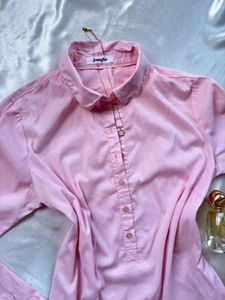 Chic Pink Long Sleeve Shirt