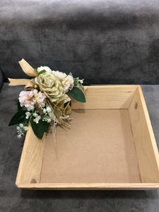 Wooden Decorated Basket 🧺 (Unused)