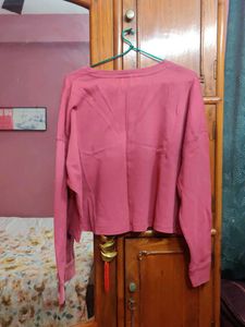 MANGO Cropped Sweatshirt in Size M