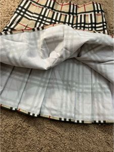 Checkered Pleated Mini Skirt