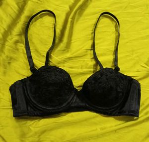 Black Lace Padded Bra