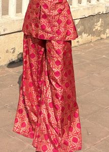Elegant Pink Kurta Set with Palazzo
