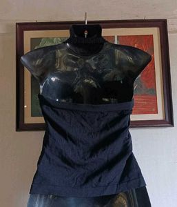 Elegant Black Halter Neck Top