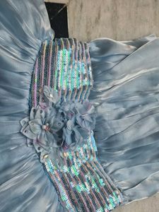 Beautiful Light Blue frock for 5 year girls
