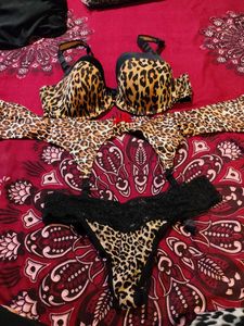 Leopard Print Lingerie Set