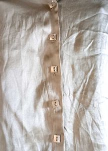 Shiny Button-Down Shirt