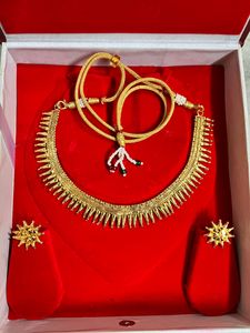 Exquisite pure 22K gold plated jewellery set