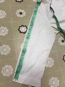White Polka Dot Button-Up Shirt