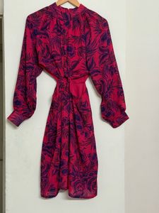 Floral Cut-out Midi Dress