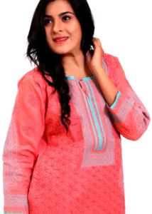 ALL brand Beautiful Coral Printed Kurti