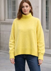 Cozy Yellow Turtleneck Sweater (New)