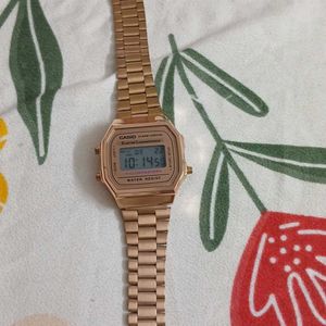 Casio Rose Gold Digital Watch