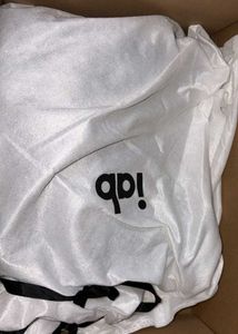 Black Hobo Bag "I AM WHO