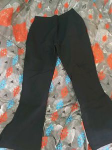 Black High-Waisted bootcut Pants