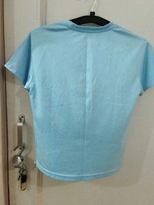 Light Blue Graphic T-Shirt